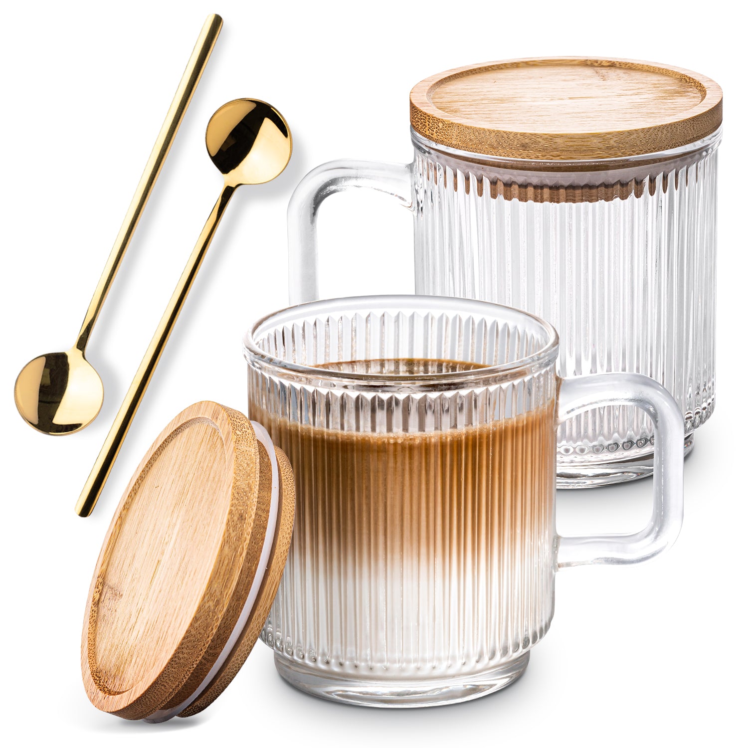 Combler Glass Coffee Mugs