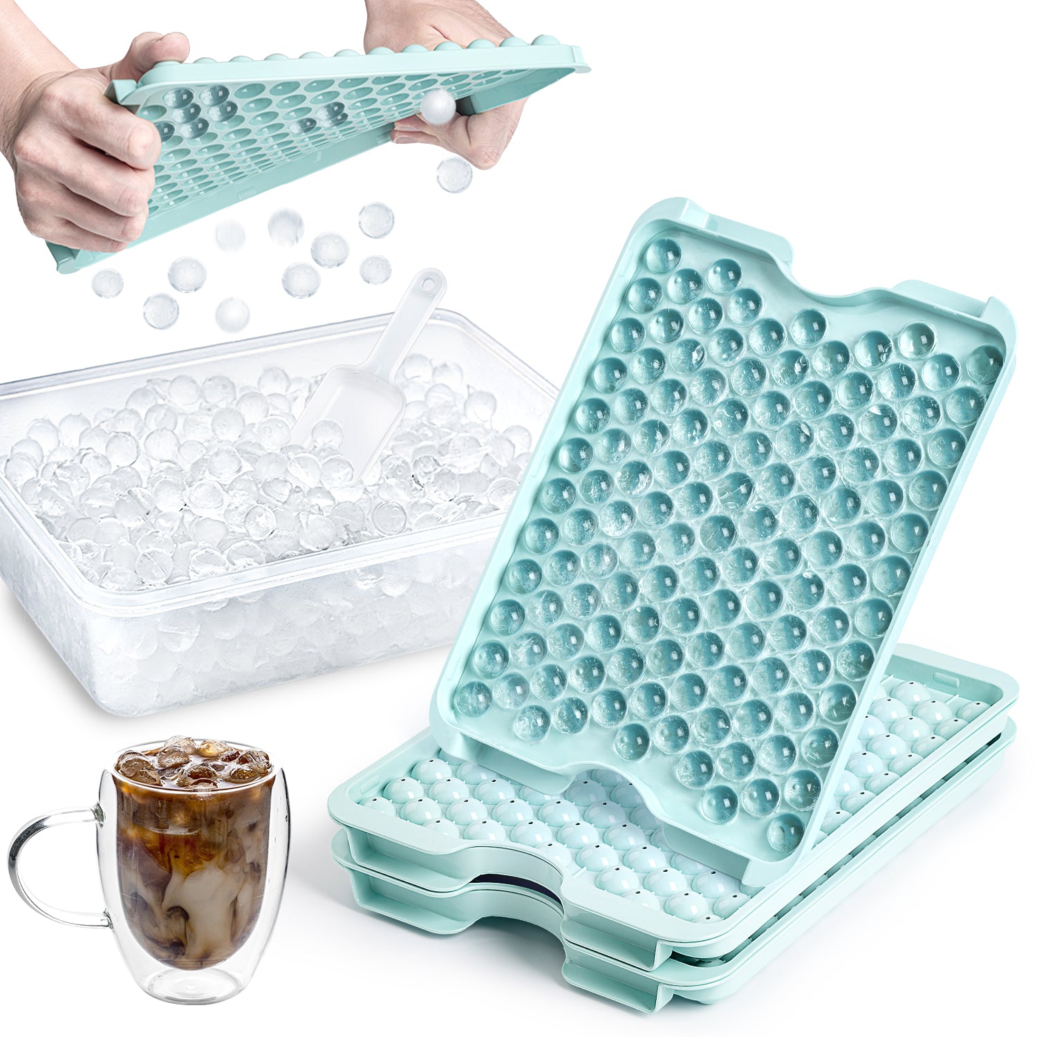 Everyday Silicone Ice Cube Trays with Lid